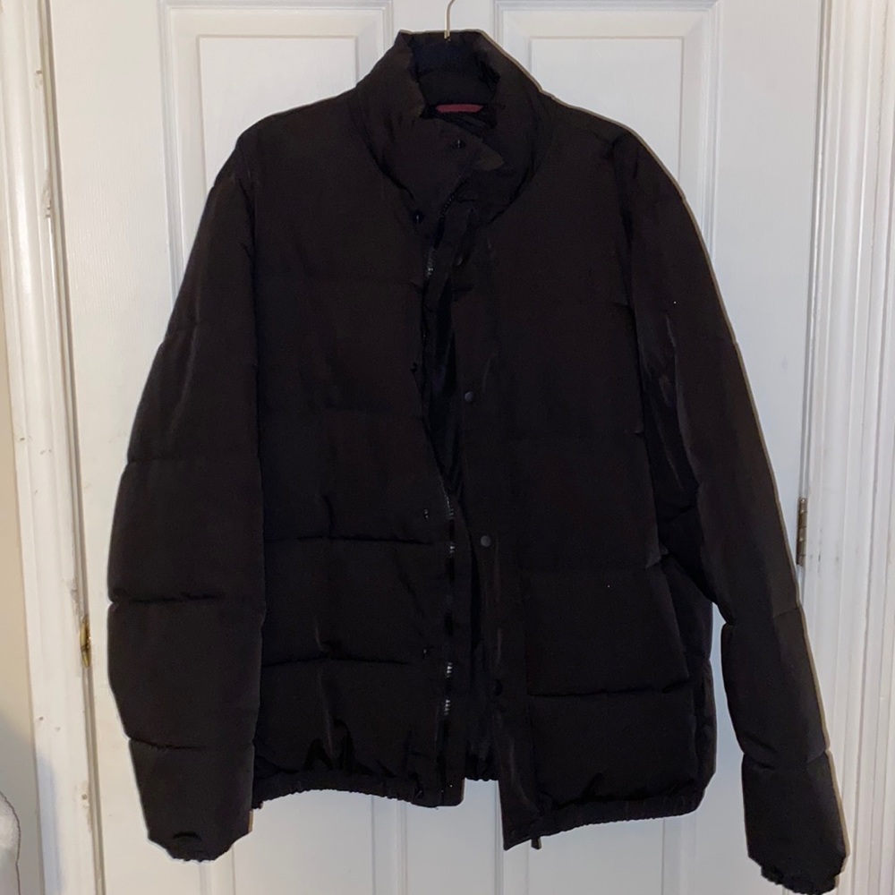 Zara black puffer jacket mens